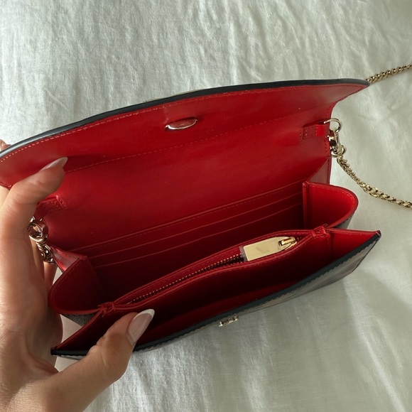 Christian Louboutin Leopard Print Shoulder Bag with Gold Chain - Picture 3 of 7